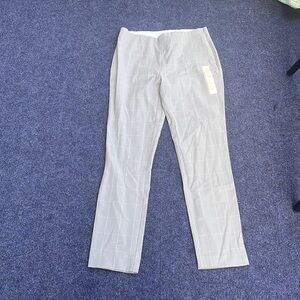 A new day light gray pants with white stripes NEW